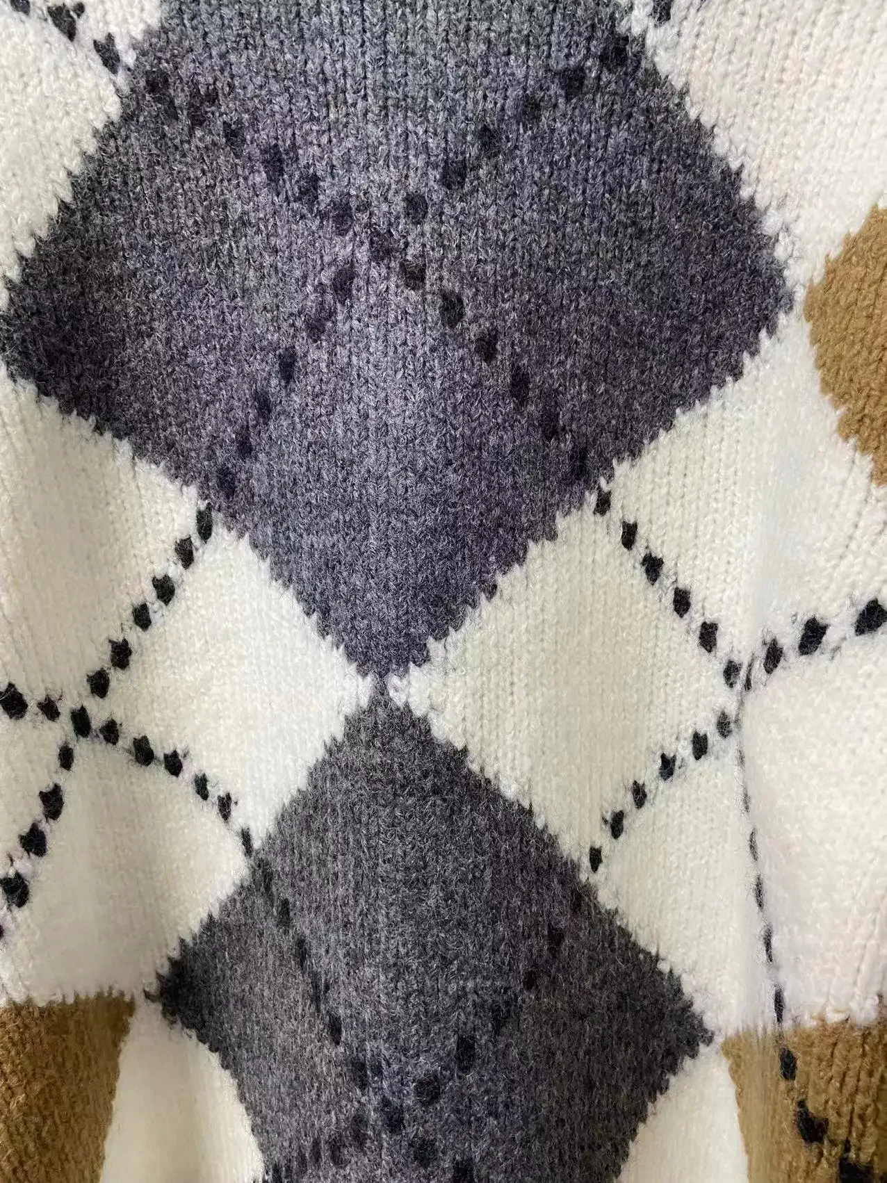 Этнический осенний новый стиль студенческого леди с ромбами - Фотография_4