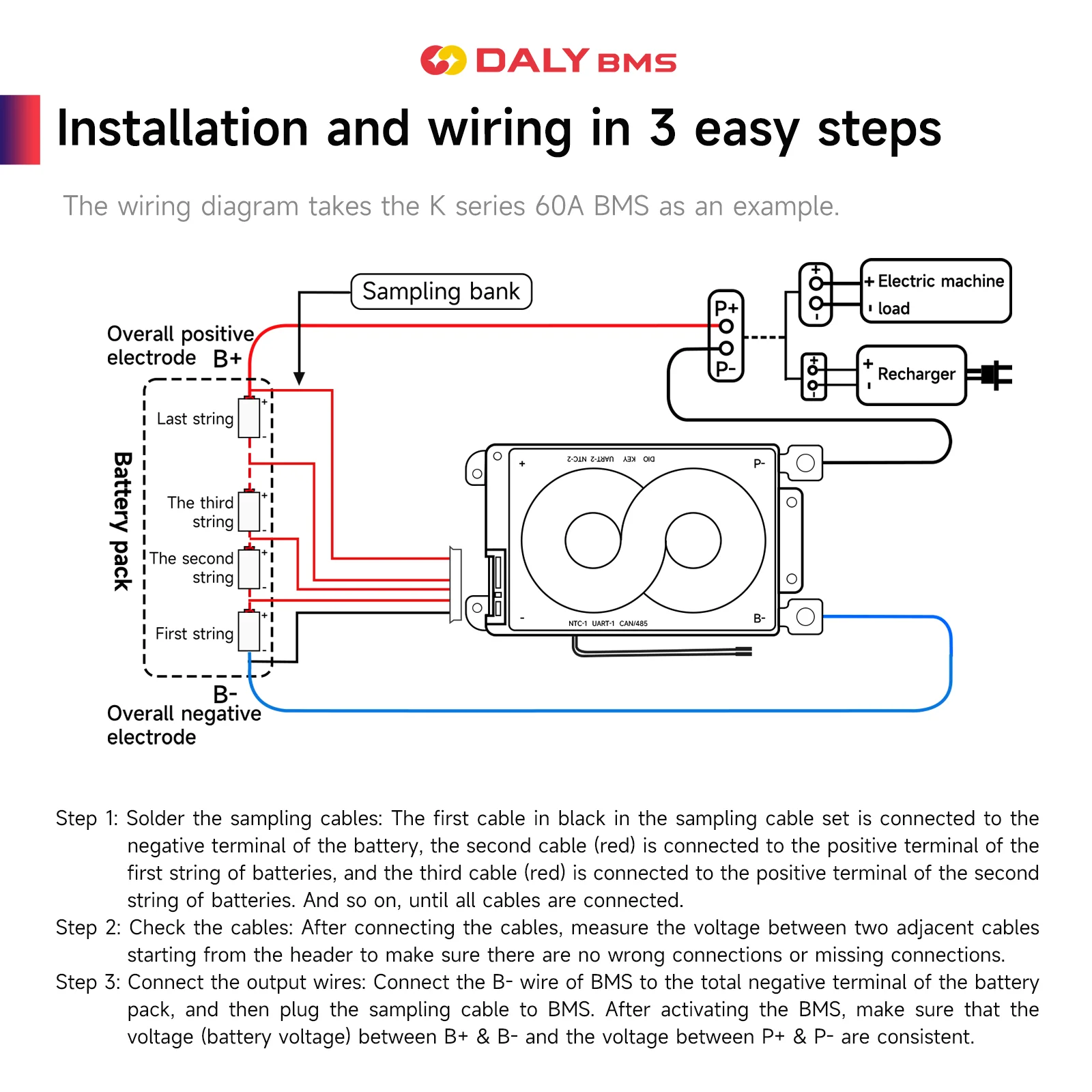 Daly smart bms lifepo4 4s 12v 8s - Фотография_5