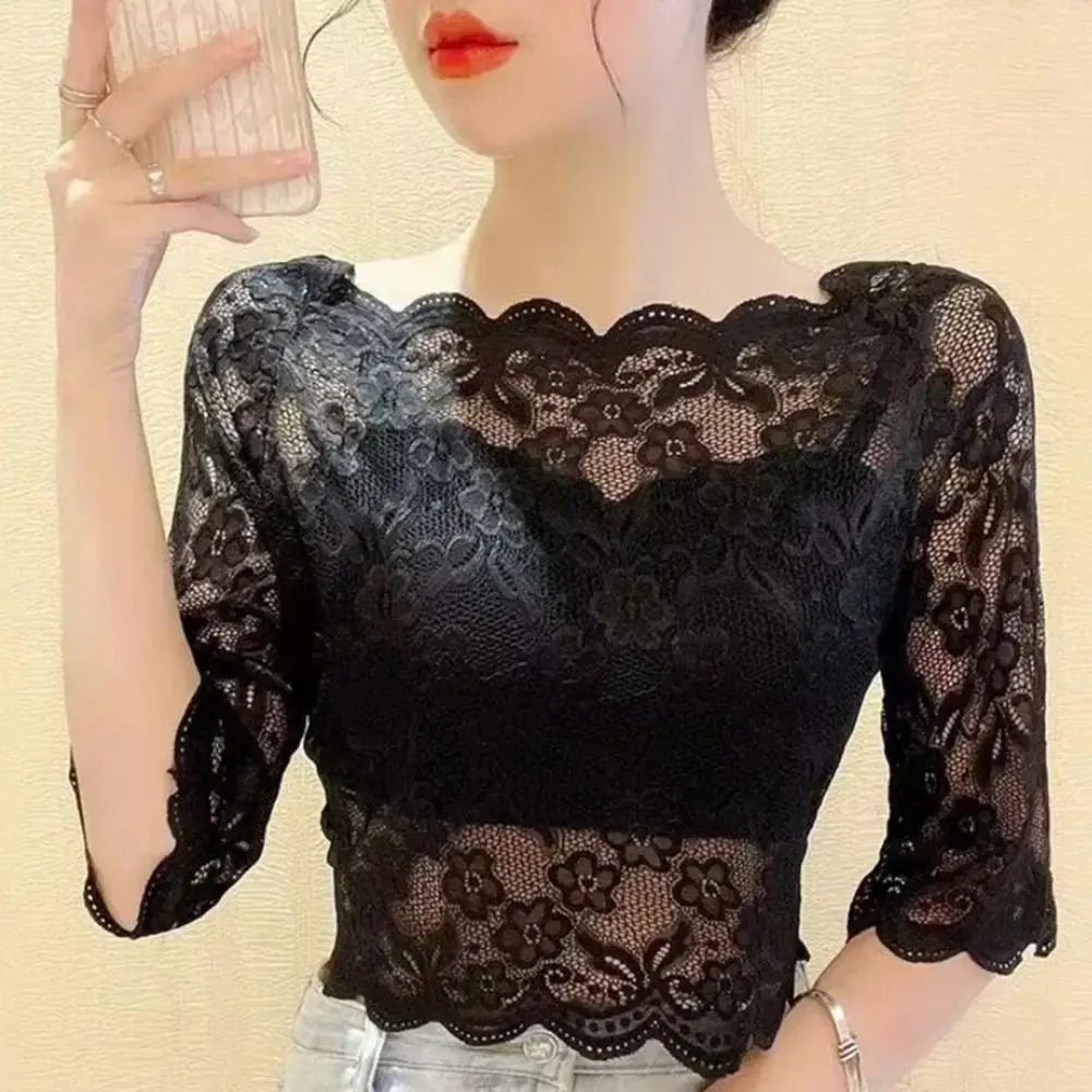 Женские кружевные топы - Фотография_4