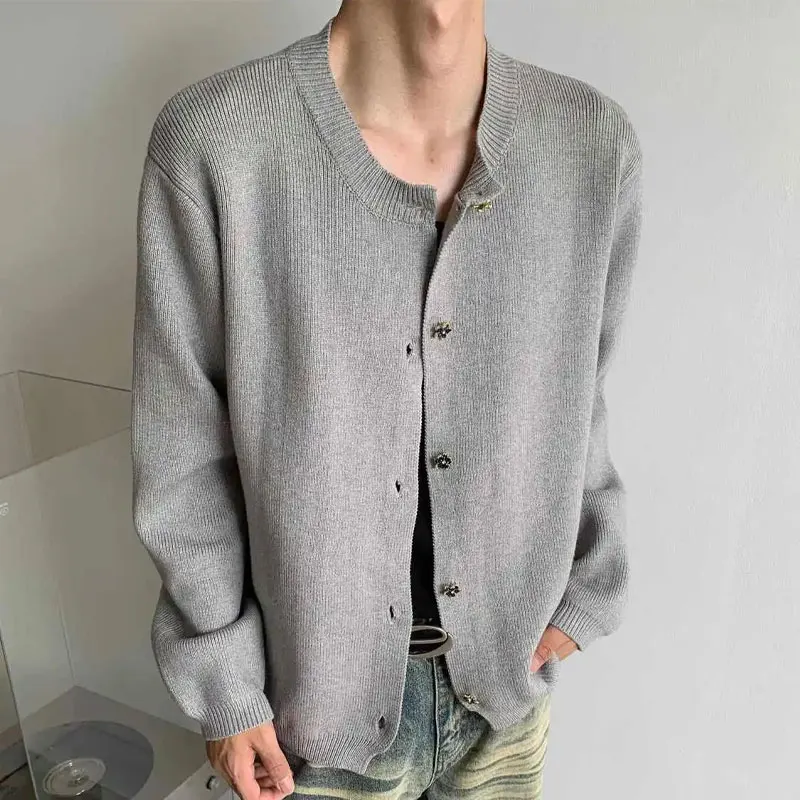 Корейский модный однобортный кардиган - Фотография_5