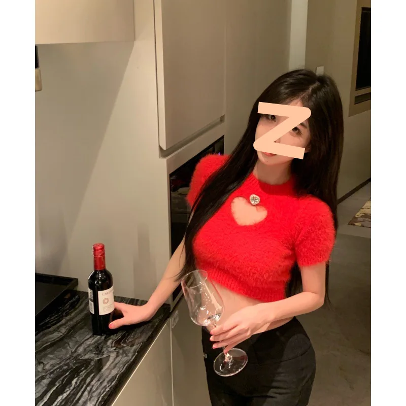 Рубашка с коротким рукавом и имитацией меха норки - Фотография_3