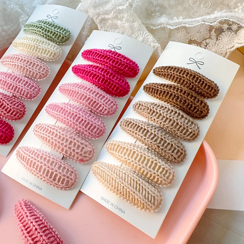 Заколки для волос из хлопкового сплава со свежим принтом для детей - Фотография_4