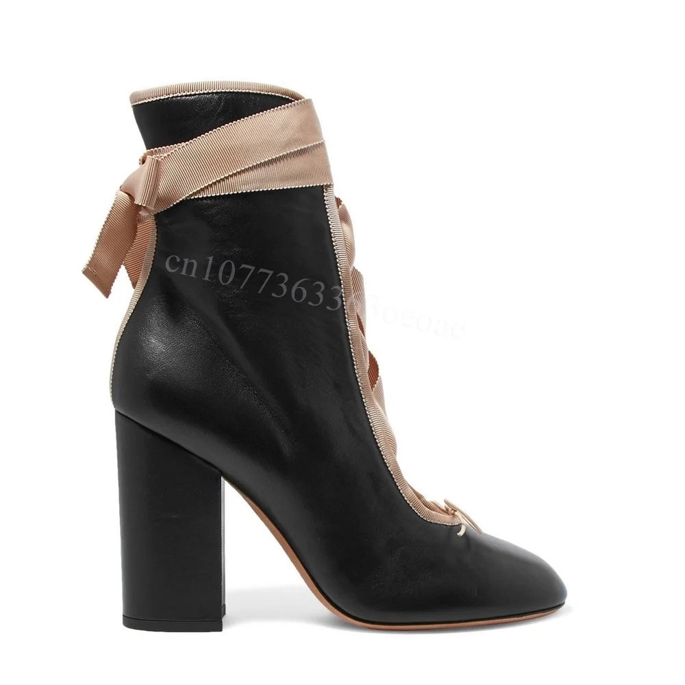 Ботильоны с острым носком и перекрестной завязкой - Фотография_2