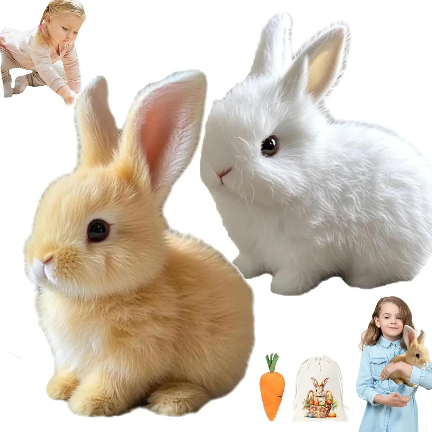 Пасхальная игрушка «мой реалистичный кролик»
