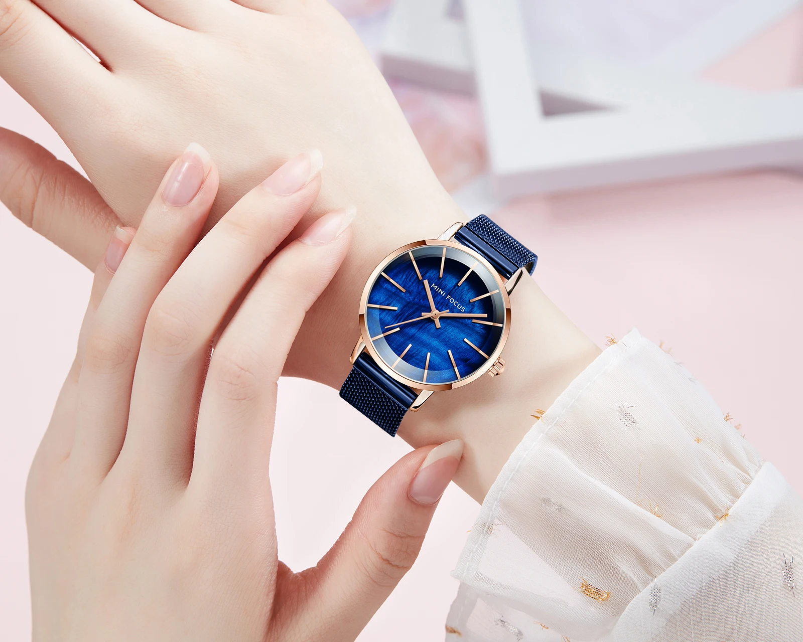 Mini focus mf0257l роскошные деловые часы с японским механизмом - Фотография_4