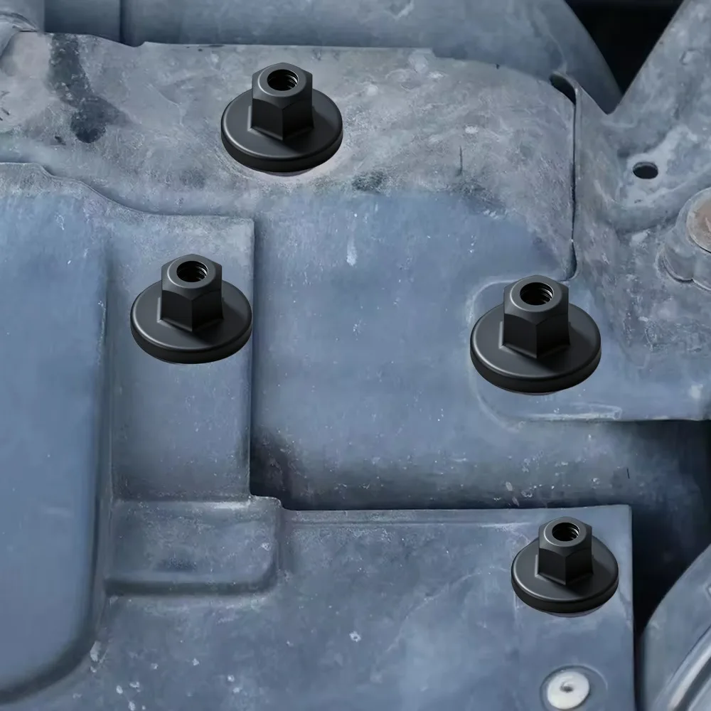 Черный пластиковый зажим для арочной гайки втулки шасси для bmw x3 x5 x6 - Фотография_3