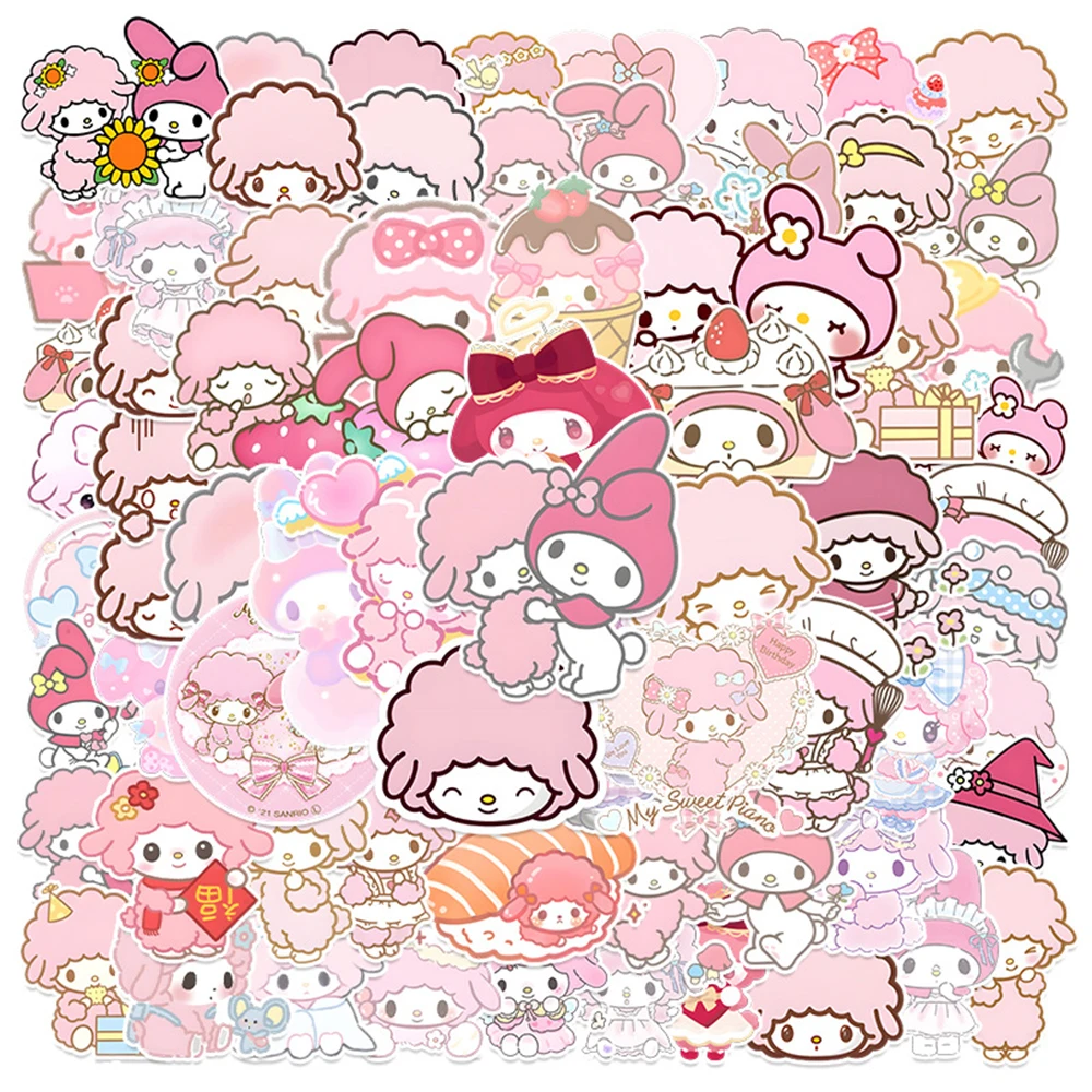 Милые наклейки с героями мультфильмов «мое сладкое пианино» - Фотография_2