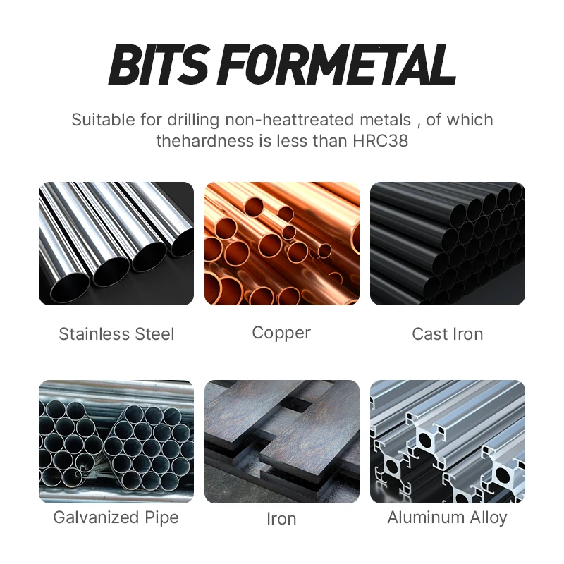 Набор кобальтовых сверл huhao m35 с металлическим корпусом - Фотография_6