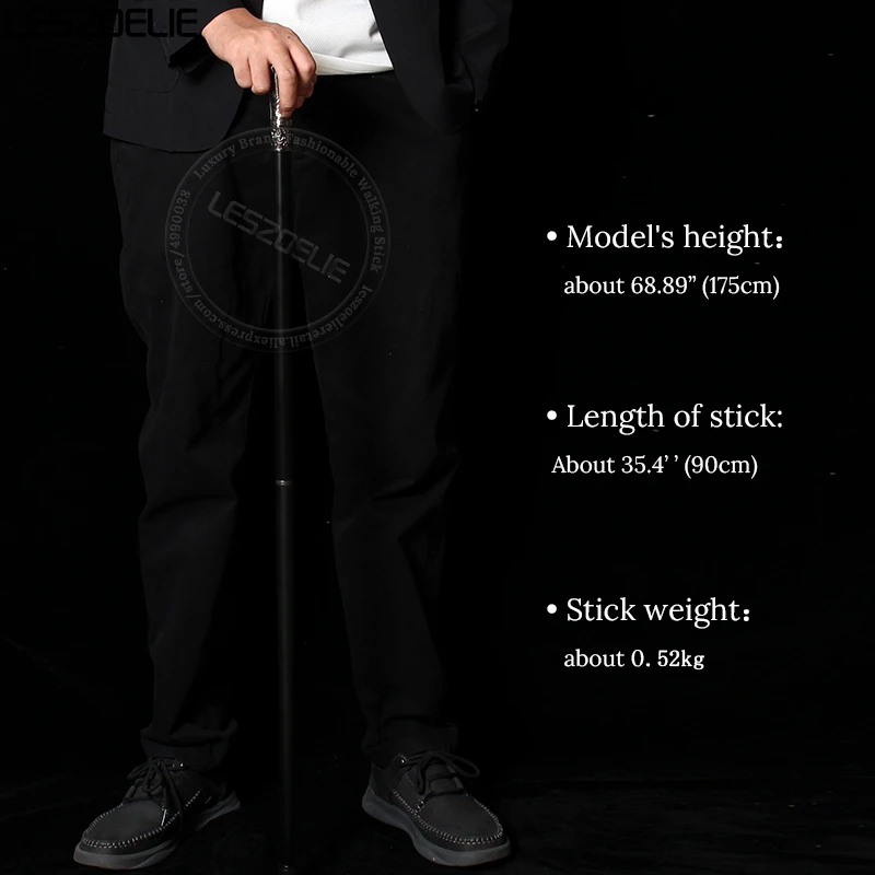 Роскошная трость с волчьей головой для мужчин - Фотография_6