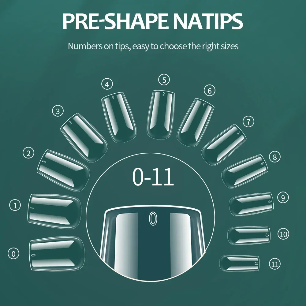 Nailpop 600pcs мягкий гель x типсы - Фотография_3