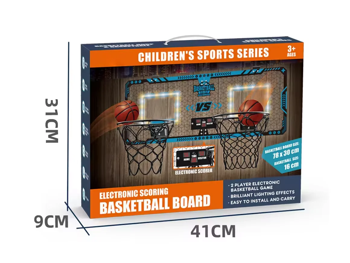 Двухъядерная складная баскетбольная доска из пэт с подсветкой - Фотография_6