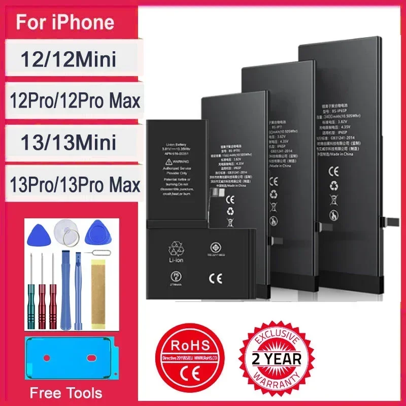 Новый 0-циклетный аккумулятор для iphone 12 13 mini pro max