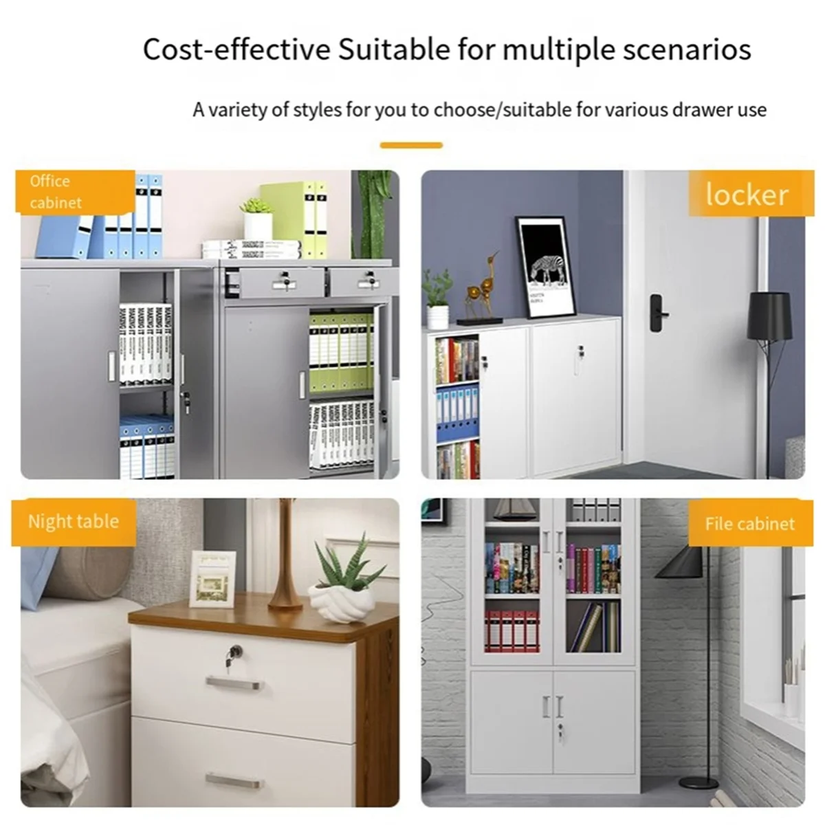 Abfa замок для ящика офисного стола из цинкового сплава - Фотография_3