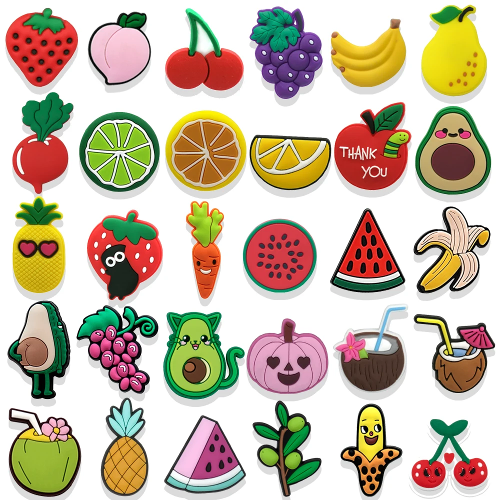 Подвески для обуви в виде фрук