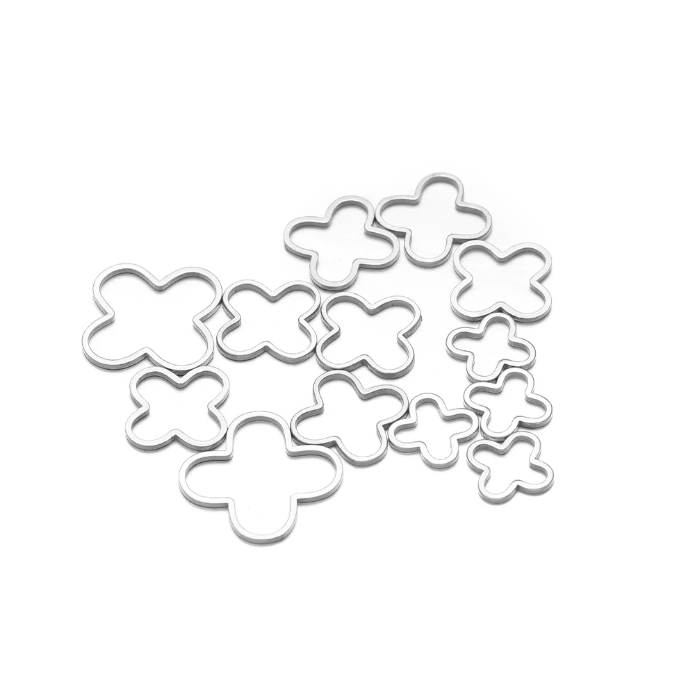 Подвески с четырьмя листьями и цветами - Фотография_4