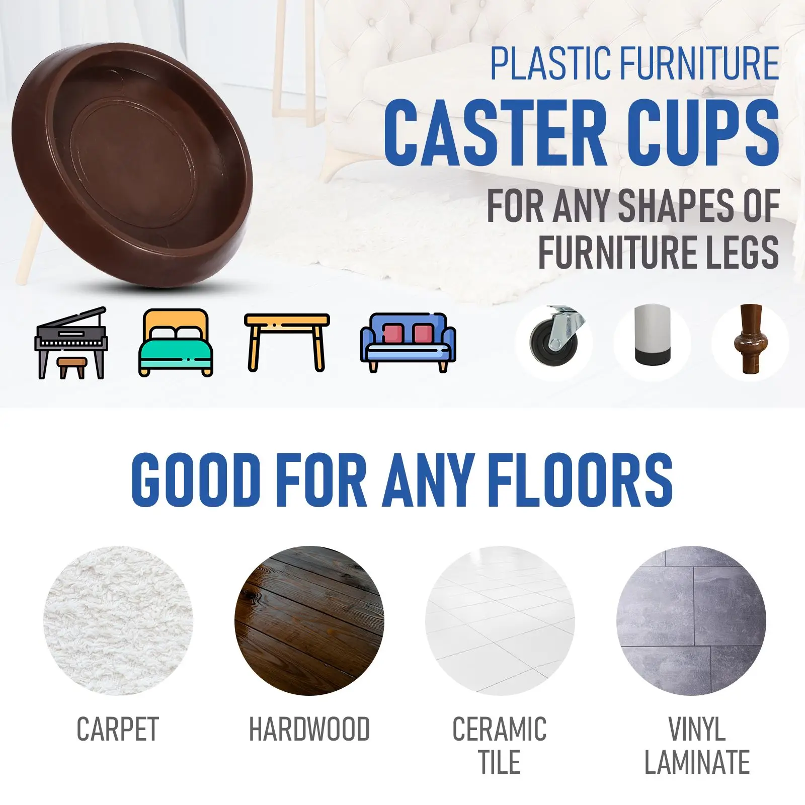 Сверхмощная твердая пластиковая мебельная пробка - Фотография_5