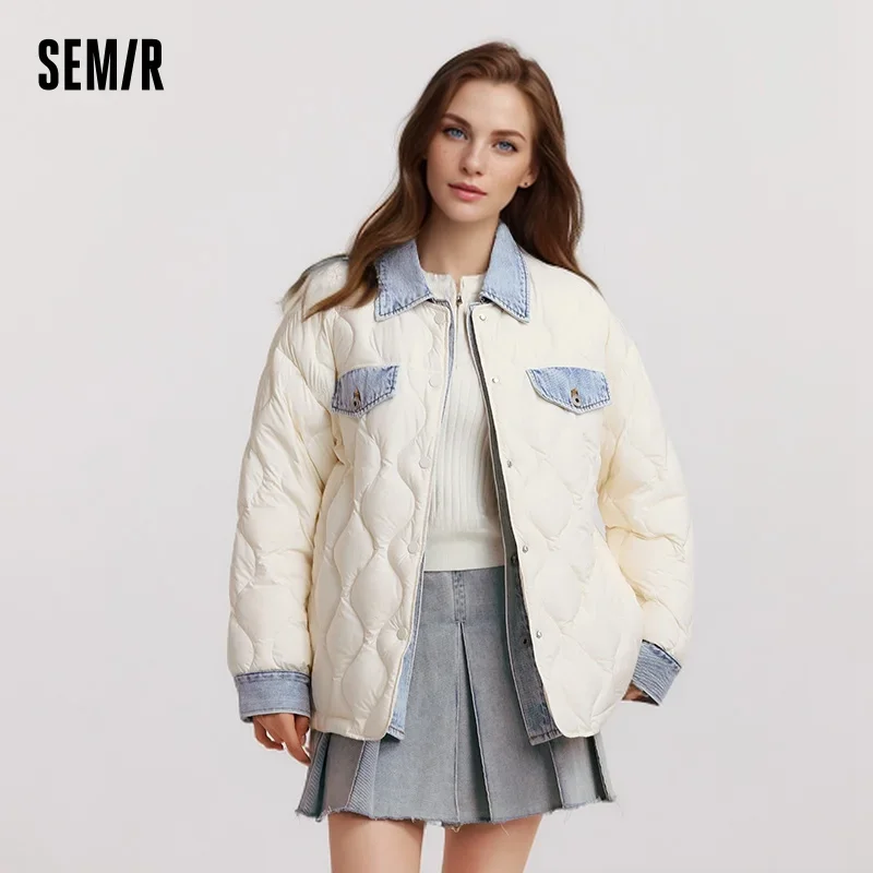 Пуховик semir женский средней длины