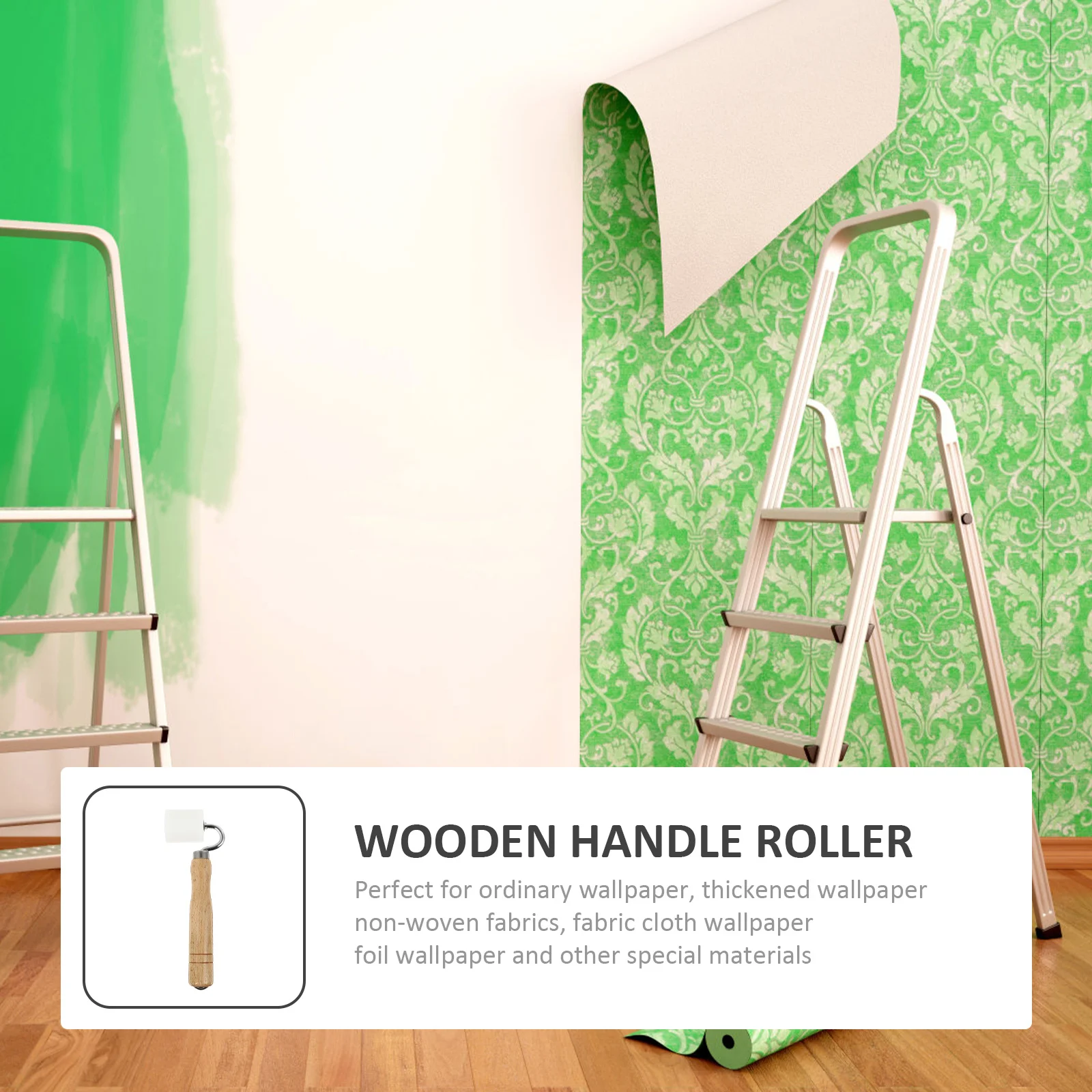 Ролик для обоев с деревянной ручкой