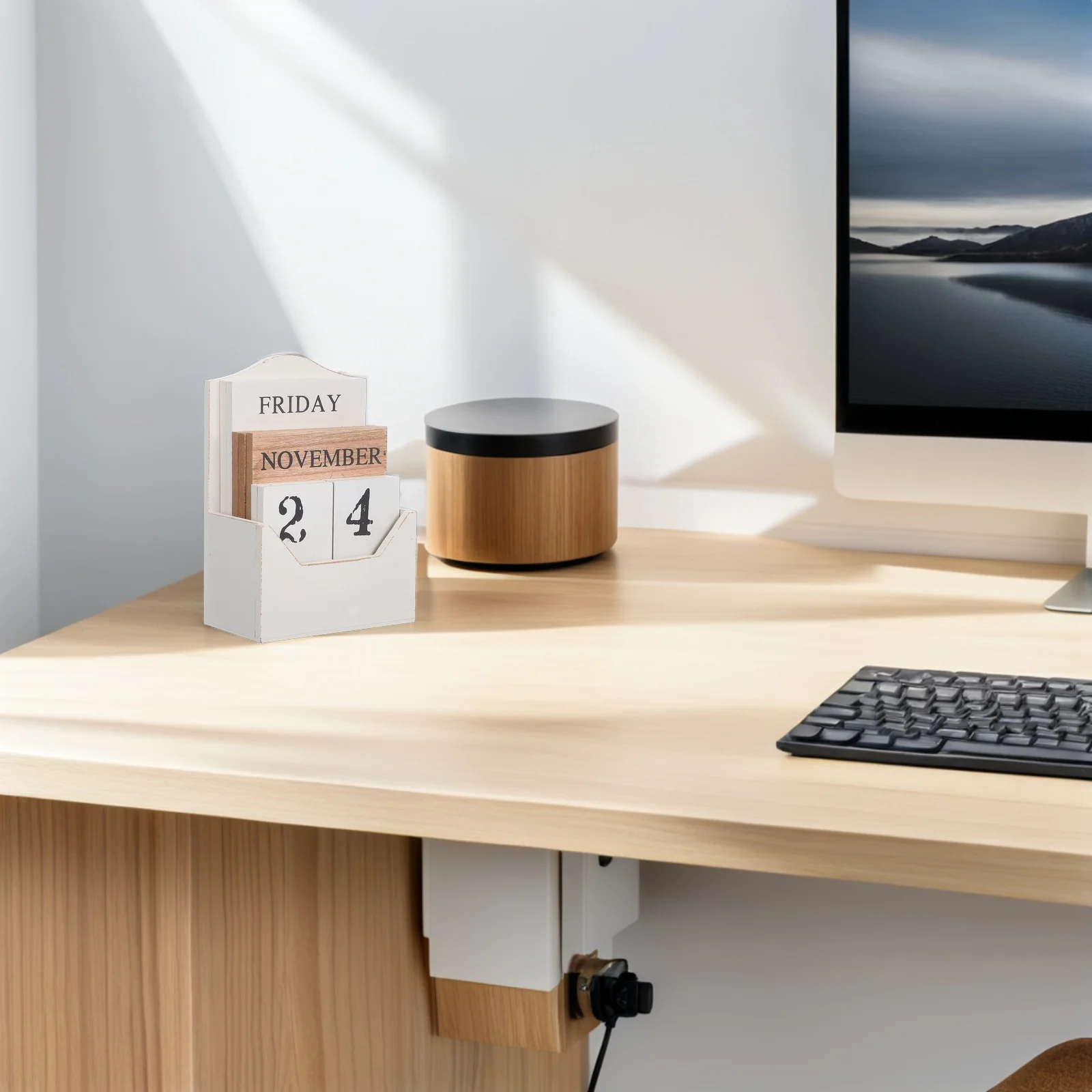 Деревянный винтажный вечный настольный календарь - Фотография_4