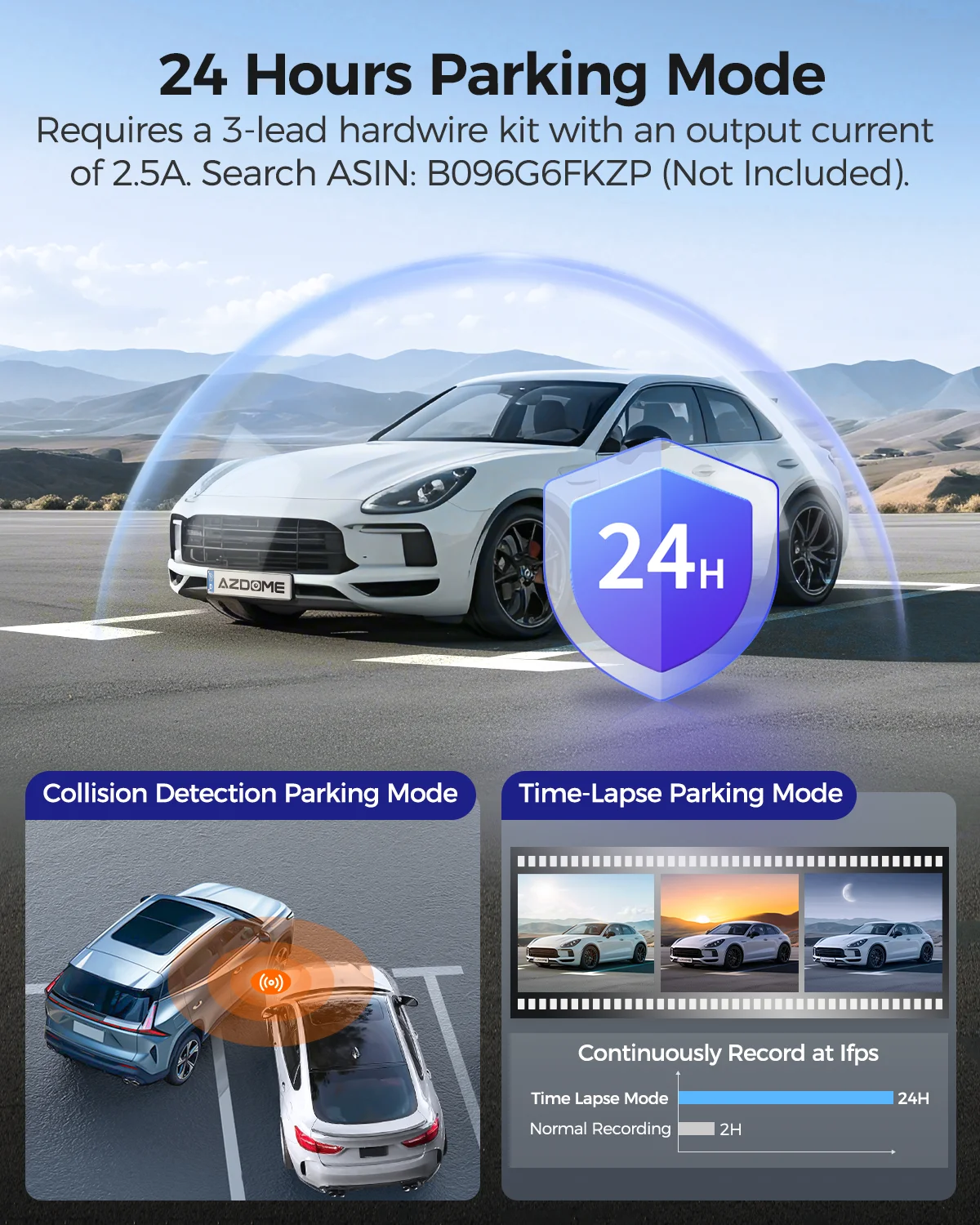Обновление azdome m550 pro dash cam 4k передняя видеорегистратор авто 5 - Фотография_6