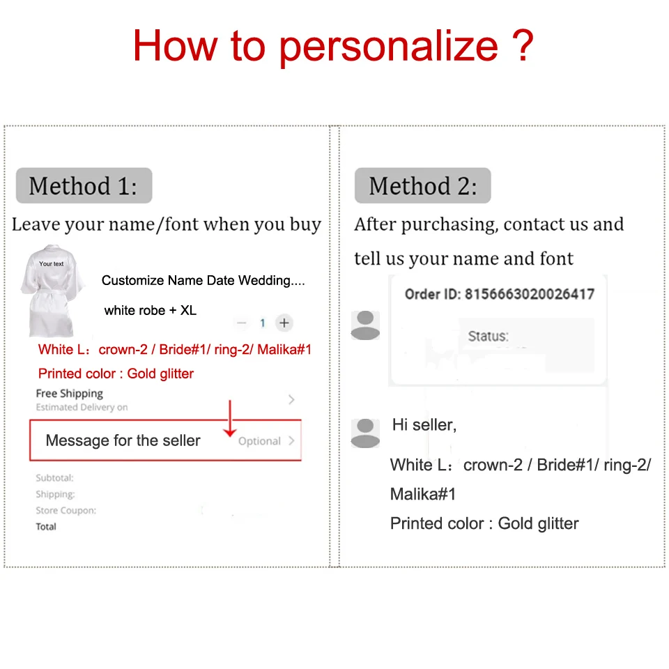 Свадебный халат с именем и датой по индивидуальному заказу - Фотография_3