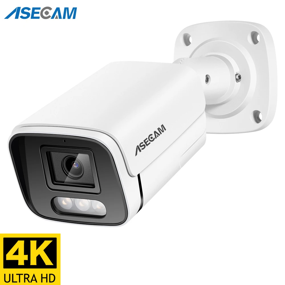 Новая 4k 8mp ip камера видеонаблюдения аудио poe h