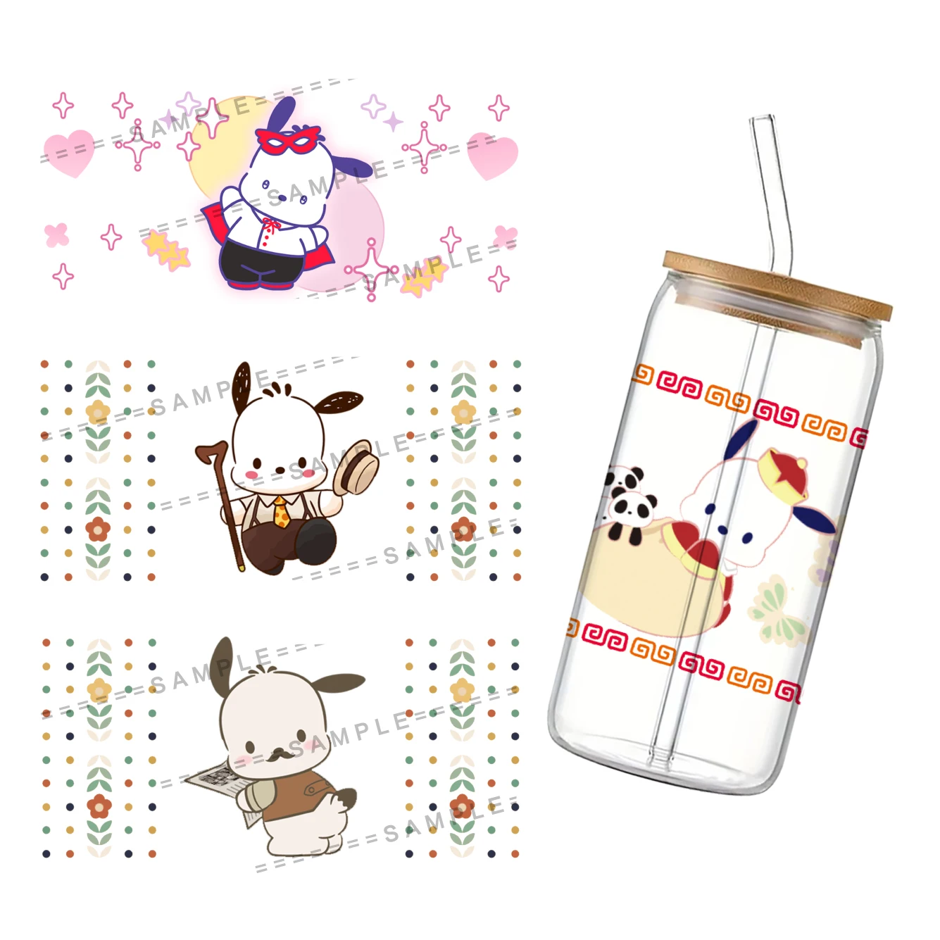 11x24 см sanrio pochacco 16 унций - Фотография_2