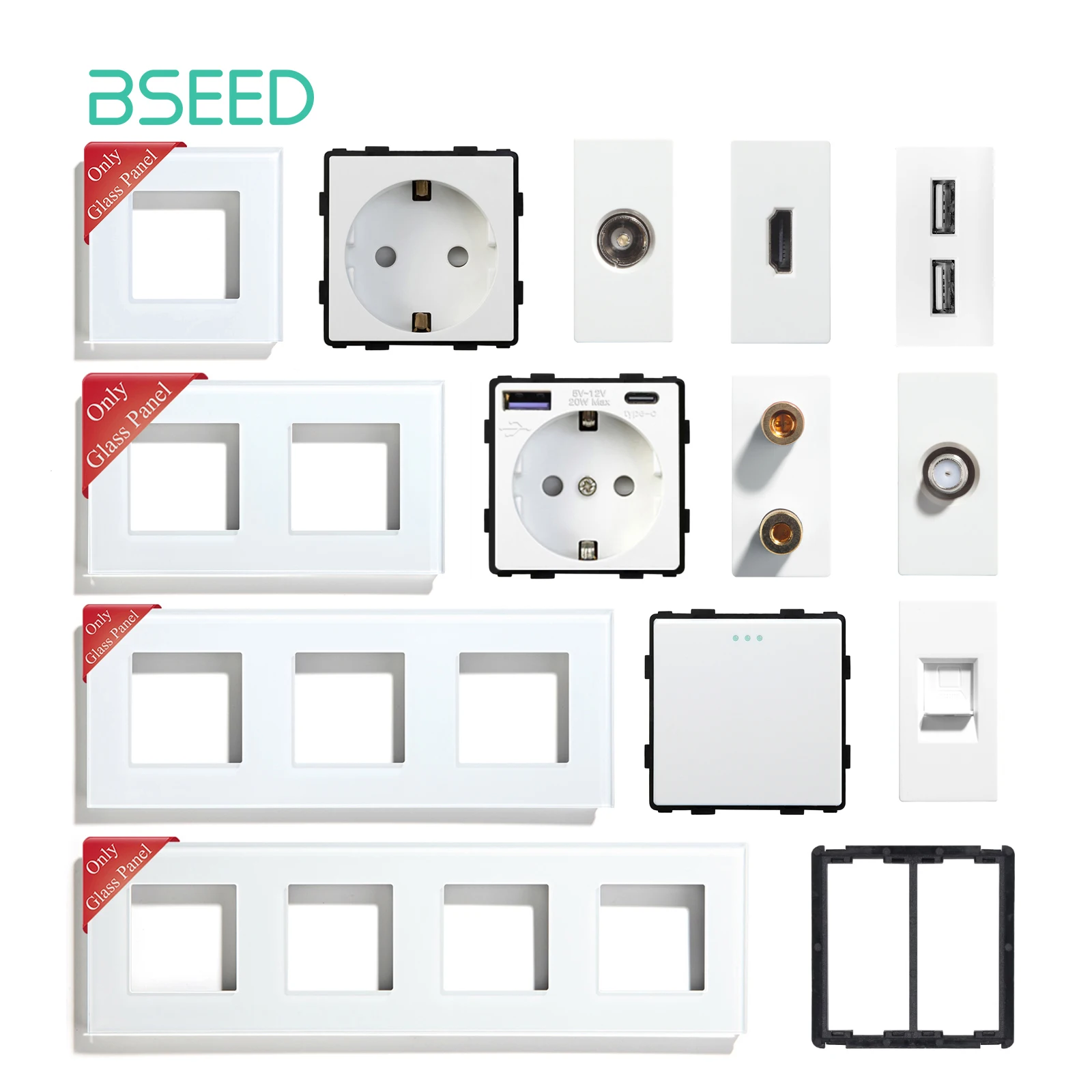 Стеклянные рамки bseed tv/st/usb