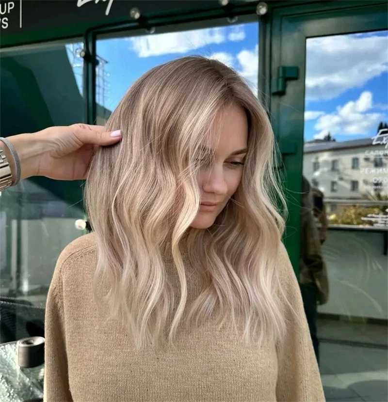 Мода wave bob ombre коричневый - Фотография_4