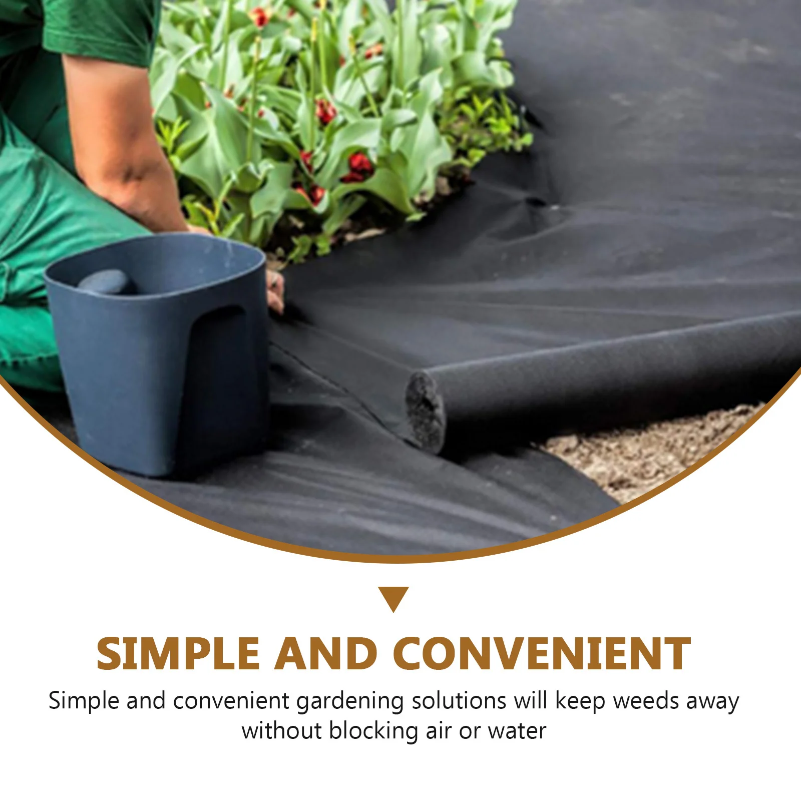 Прочный барьер для сорняков премиум-класса pe для садового сада - Фотография_4