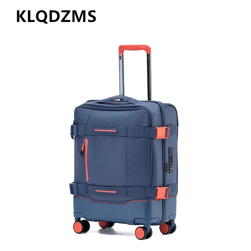 Klqdzms чемодан на колесиках из ткани оксфорд - Фотография_3