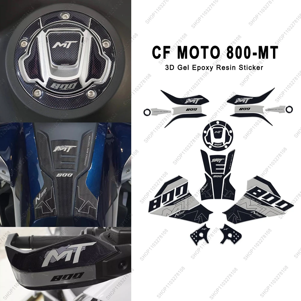 Для cf moto 800mt 2022 2023 2024 3d комплект наклеек из смолы