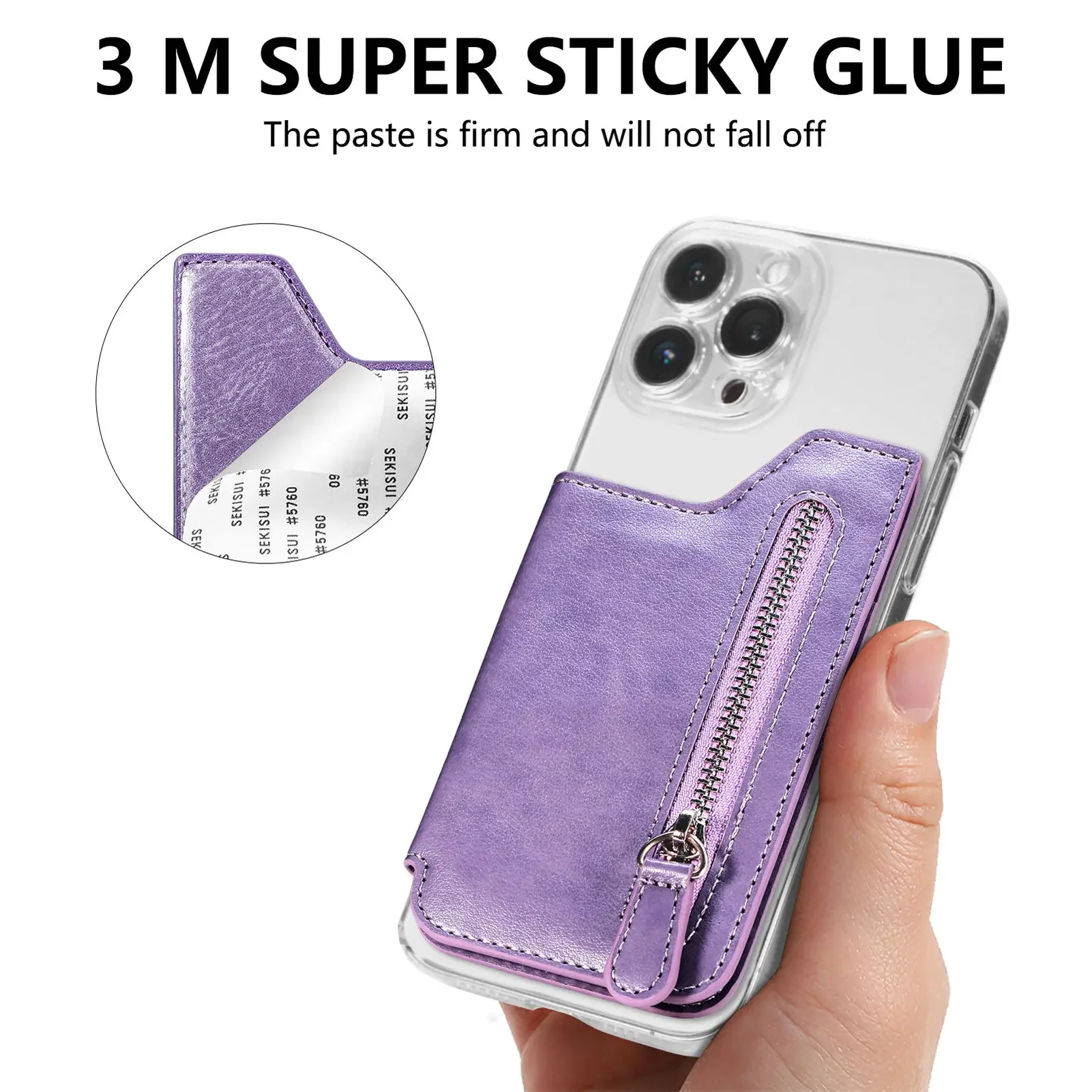 Универсальный держатель для сотового телефона с отделением для карт - Фотография_4