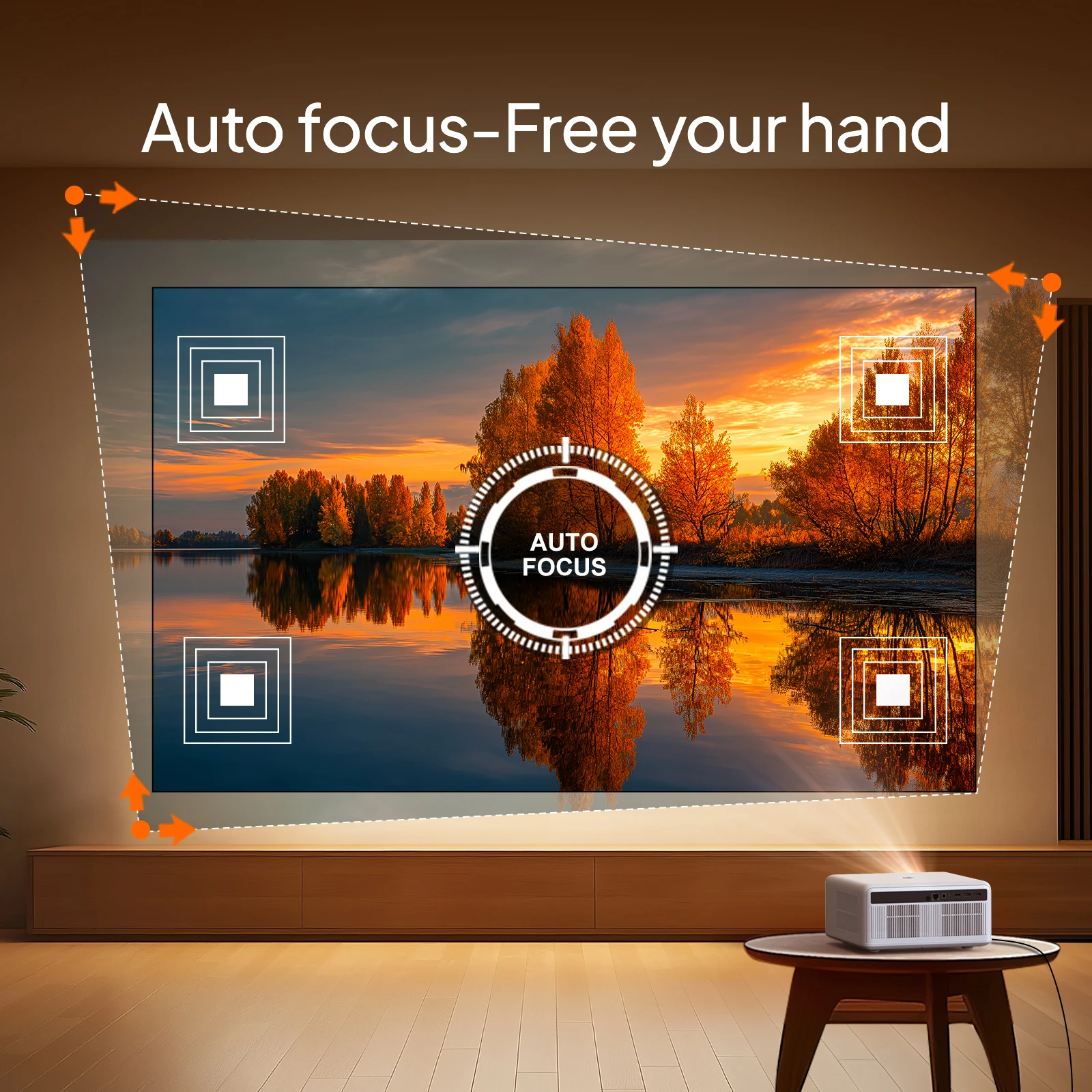 Проектор byintek love u14 full hd 1080p 4k smart bluetooth wifi 6 - Фотография_3