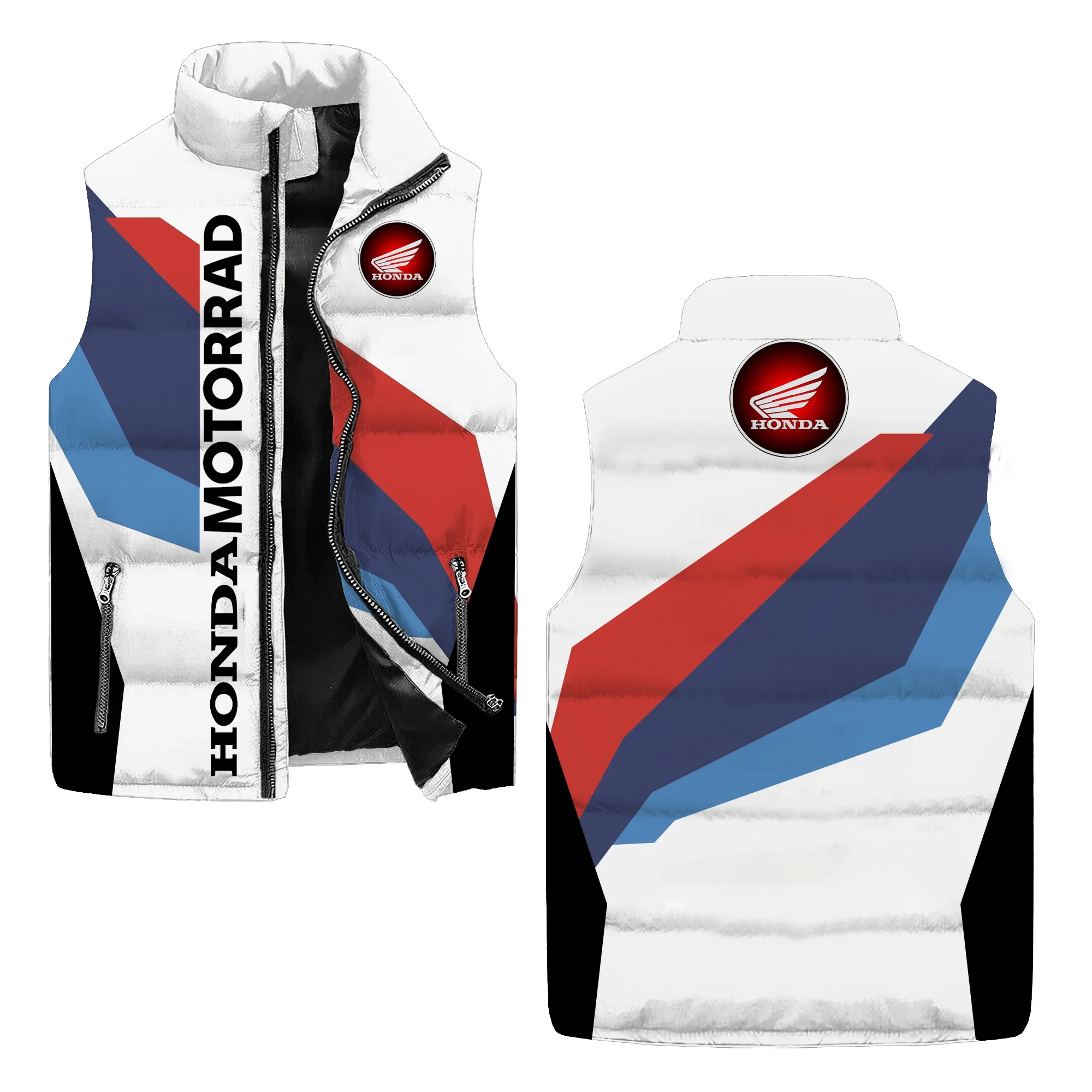 Мужские и женские топы с принтом логотипа honda и куртки без рукавов - Фотография_3