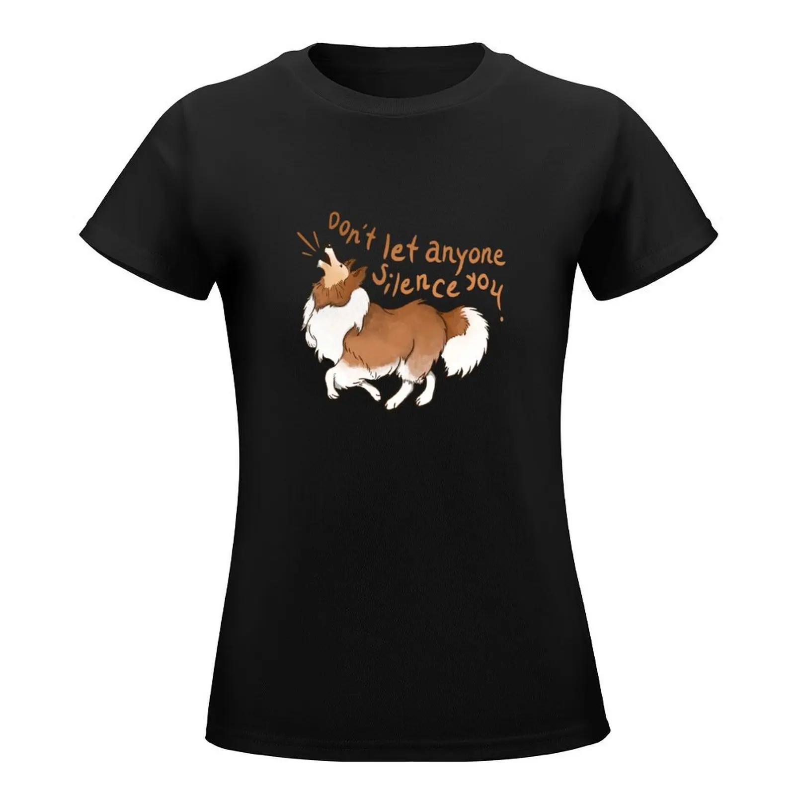 Футболка с надписью «barking sheltie» - Фотография_2
