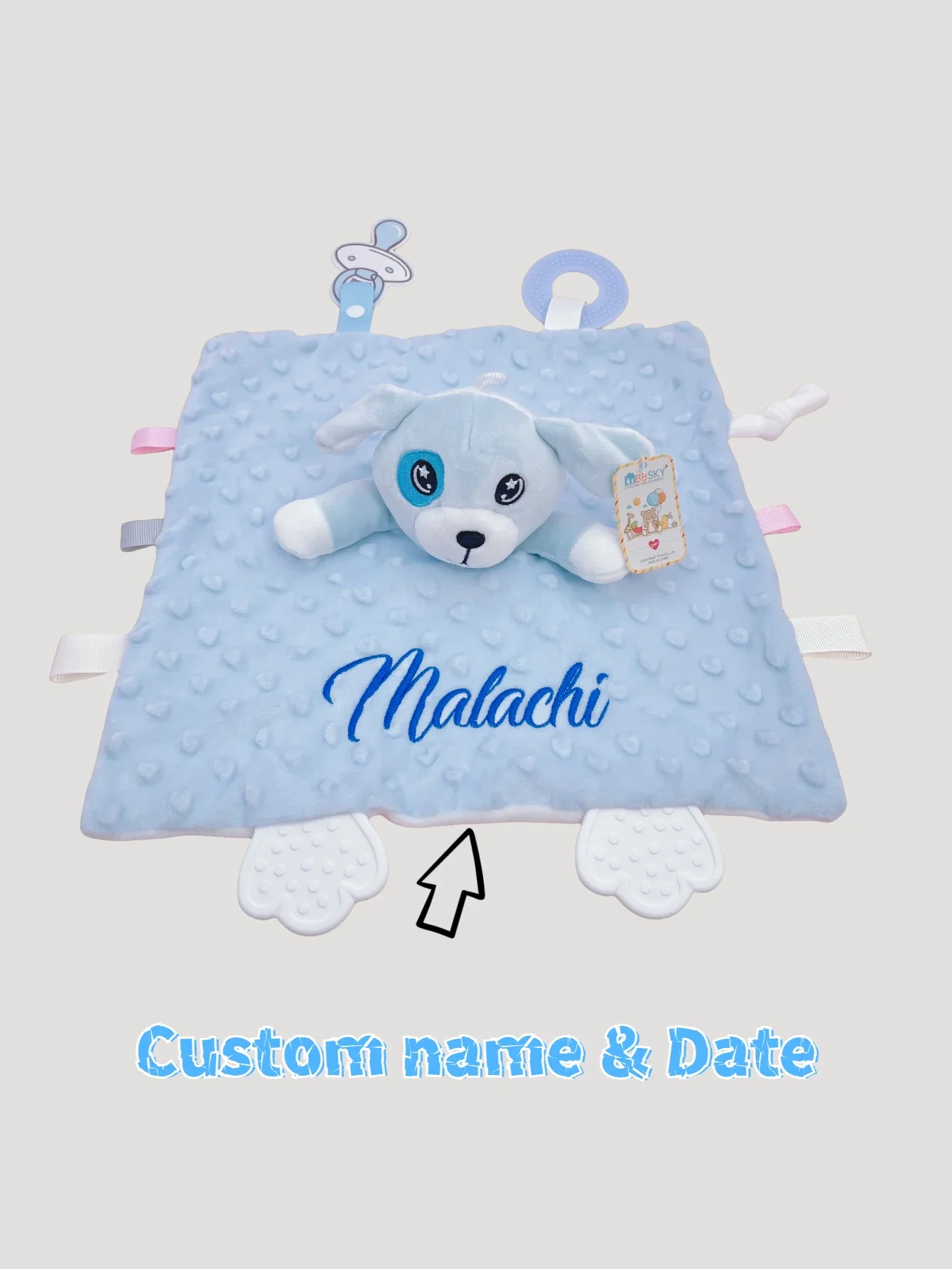 Персонализированное письмо с вышивкой для новорожденных - Фотография_3