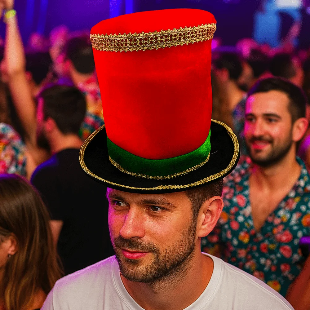 Милая пластиковая рождественская шляпа приветствия - Фотография_5