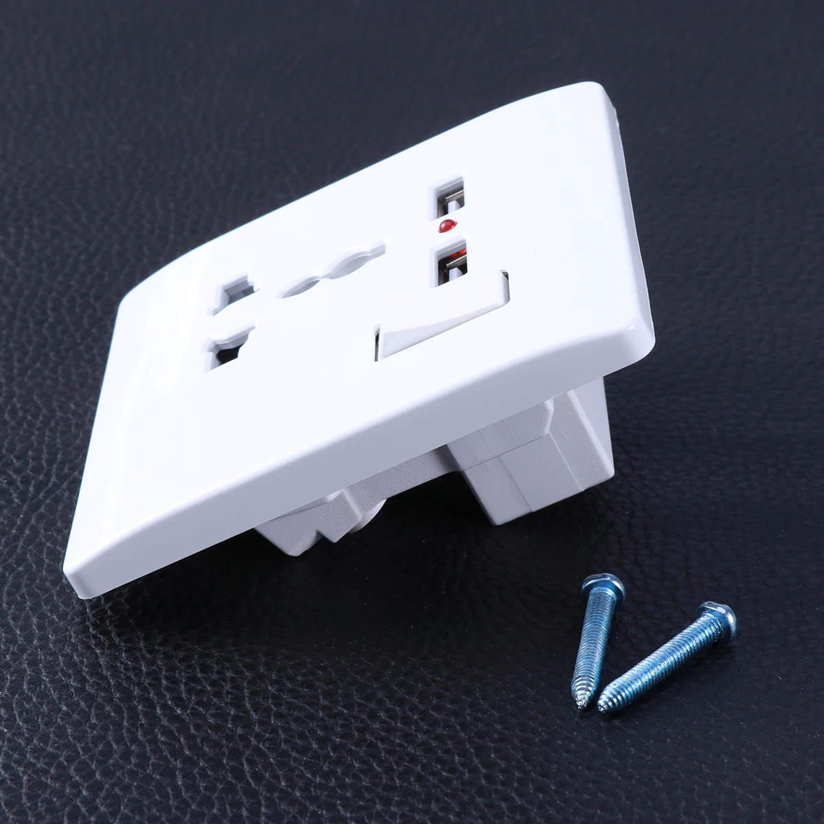 Универсальная двойная настенная розетка usb 2a - Фотография_3