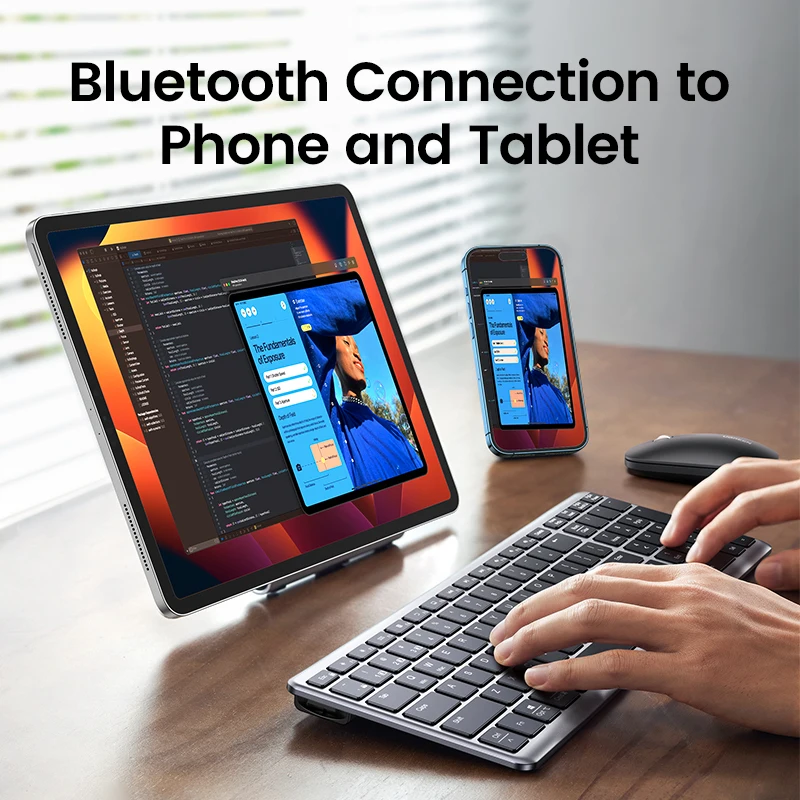 Ugreen клавиатура беспроводная bluetooth 5 - Фотография_6