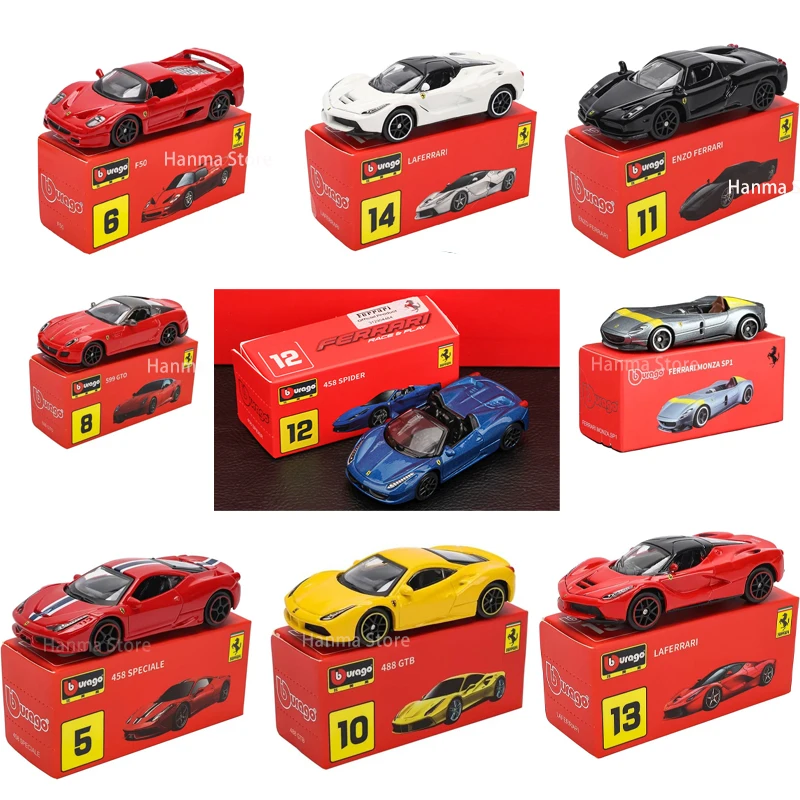 Bburago 1:64 подлинная ferrari sp1 458 enzo f40 f12tdf sf90