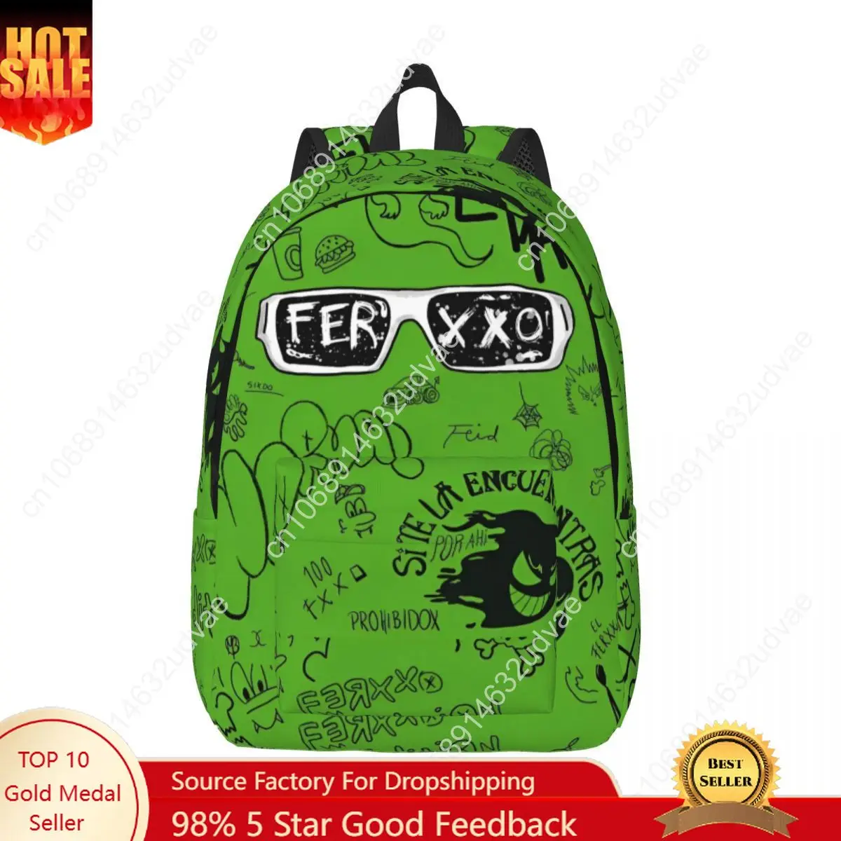 Рюкзак feid ferxxo для школьников средней школы с логотипом 90-х годов