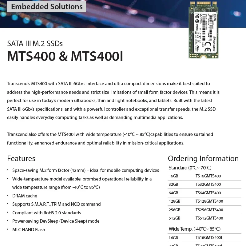 Оригинальный твердотельный накопитель ts32gmts400 - Фотография_5