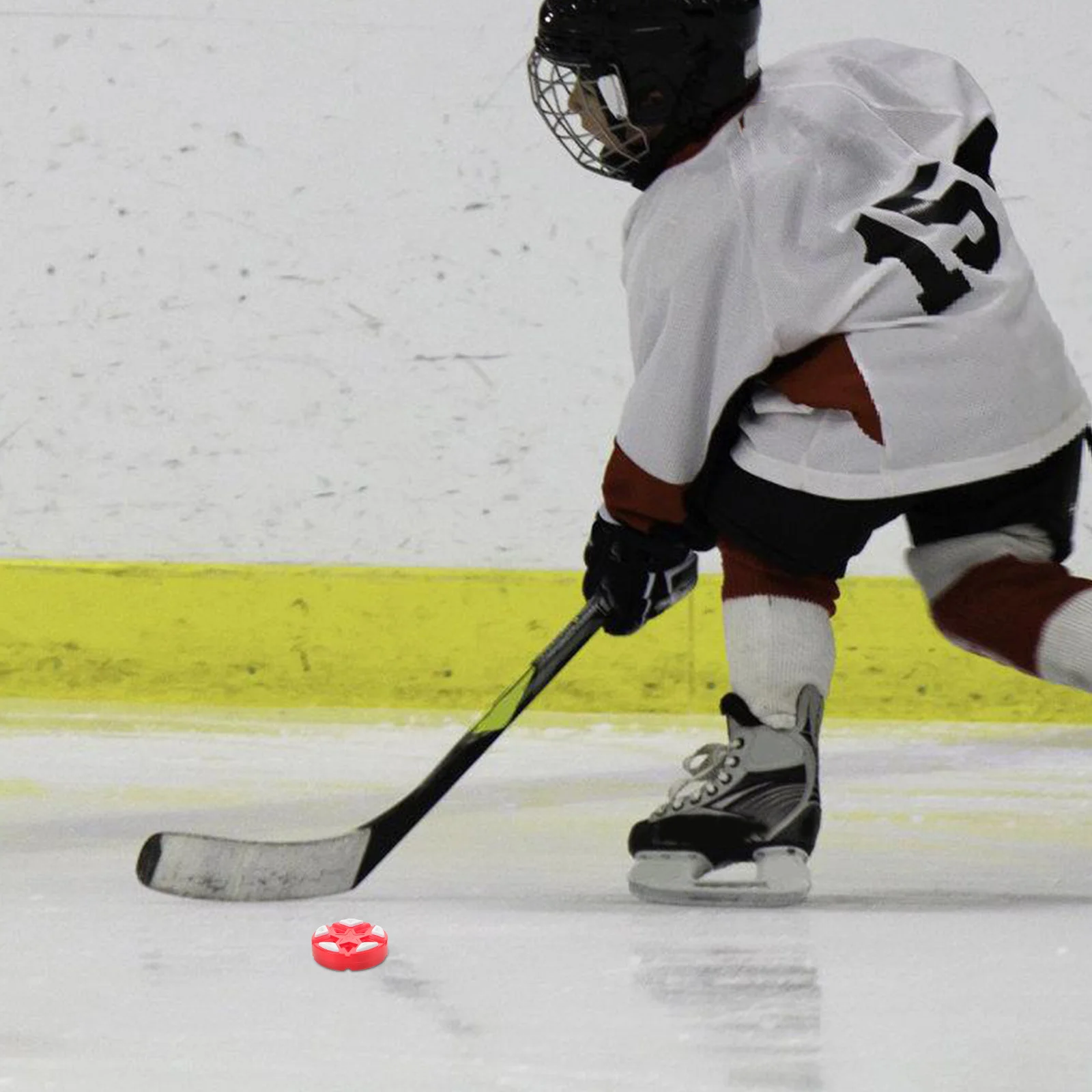 Красная официальная шайба для хоккея - Фотография_5