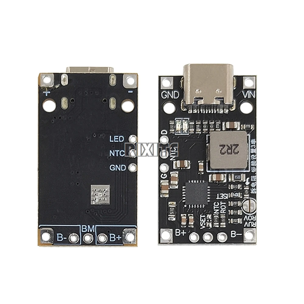 Модуль повышения зарядки литиевой батареи type-c usb 2-3s bms 15 вт 8 - Фотография_4