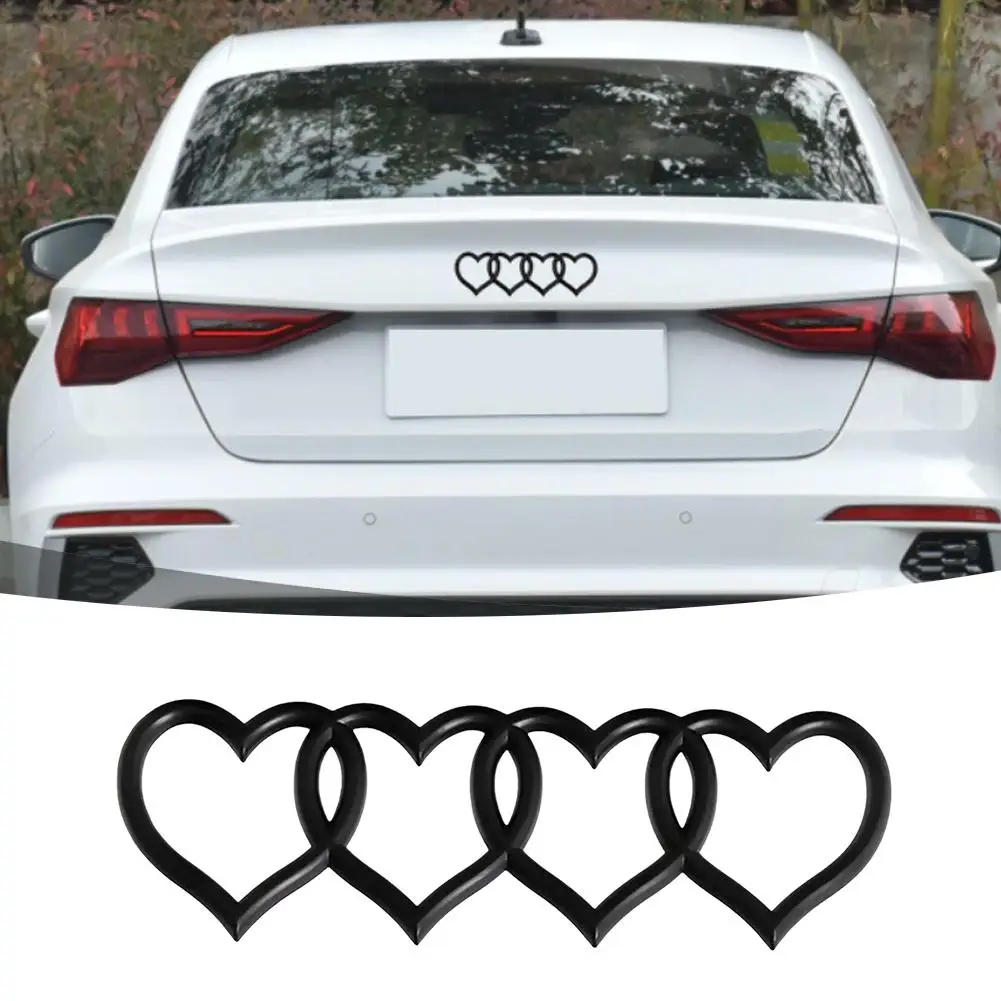 Украшение с логотипом автомобиля в форме сердца для audi a3a4 a6l q5