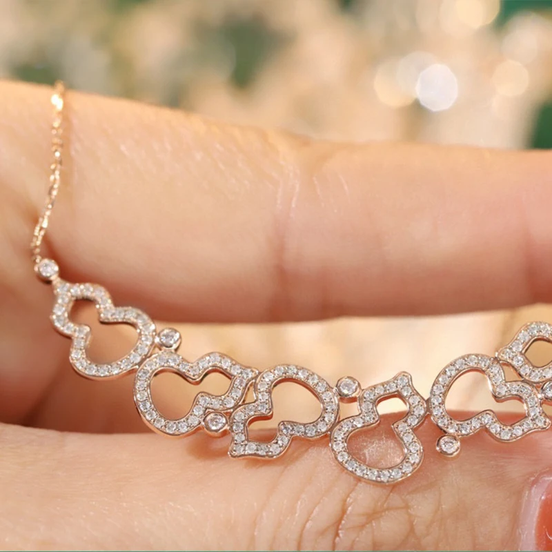 Aazuo 18k розовое золото настоящие бриллианты 0 - Фотография_4