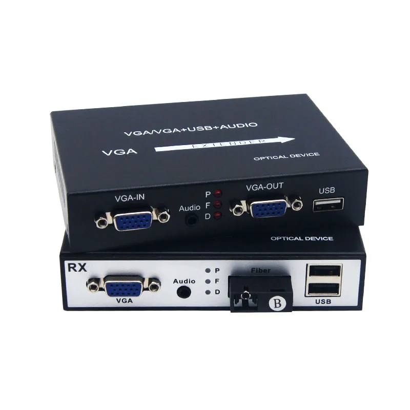 1080p vga kvm через оптоволоконный