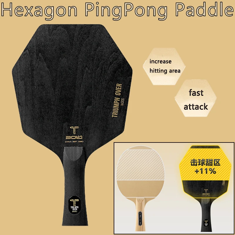 5-слойная деревянная ракетка для настольного тенниса