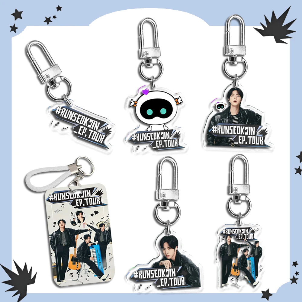 5 см акриловый kpop idol run ep tour брелок для фотокарт